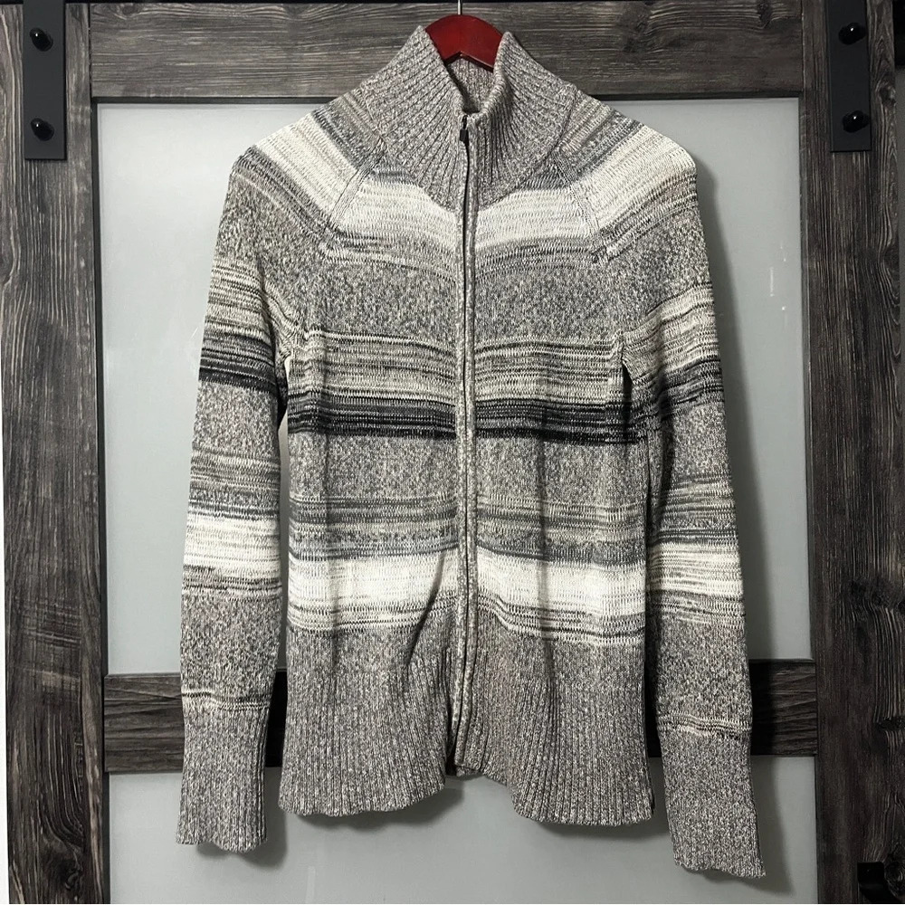 Eddie Bauer Grandmacore Women's PM Cotton Sweater Cardigan Chunky Full Zip - Picture 10 of 10
